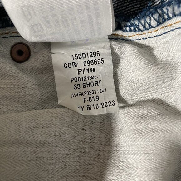 Abercrombie & Fitch 90’s Straight Ultra High Rise Jeans 33 / 16 Short Dark Wash - Picture 8 of 11